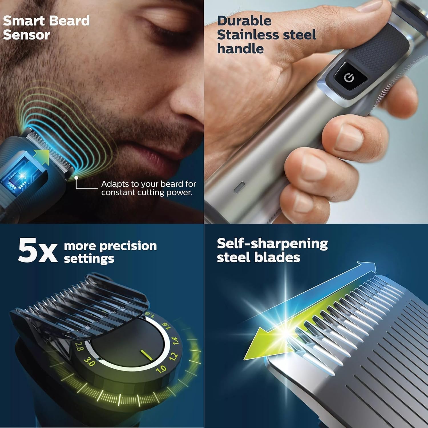 Amazon.com: Philips Multigroom 7000 Series 21 Piece Beard Trimmer